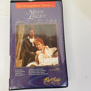 Vintage Giacomo Puccini DVD Video The Metropolitan Opeara Manon Lescaut 1980‎